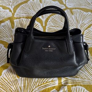 Kate Spade Black Textured Satchel